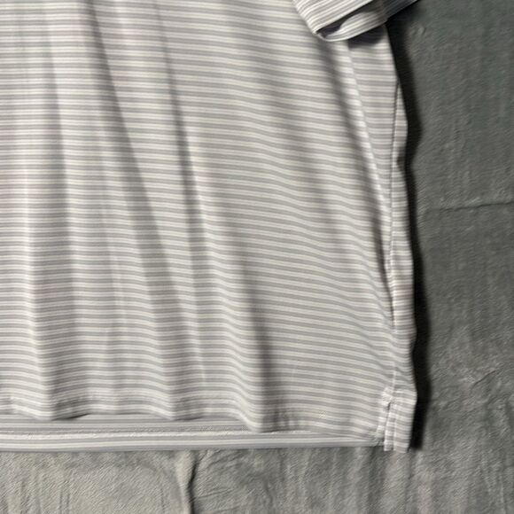 Greg Norman Gray Striped Short Sleeve Golf Polo Size XL - Picture 4 of 8